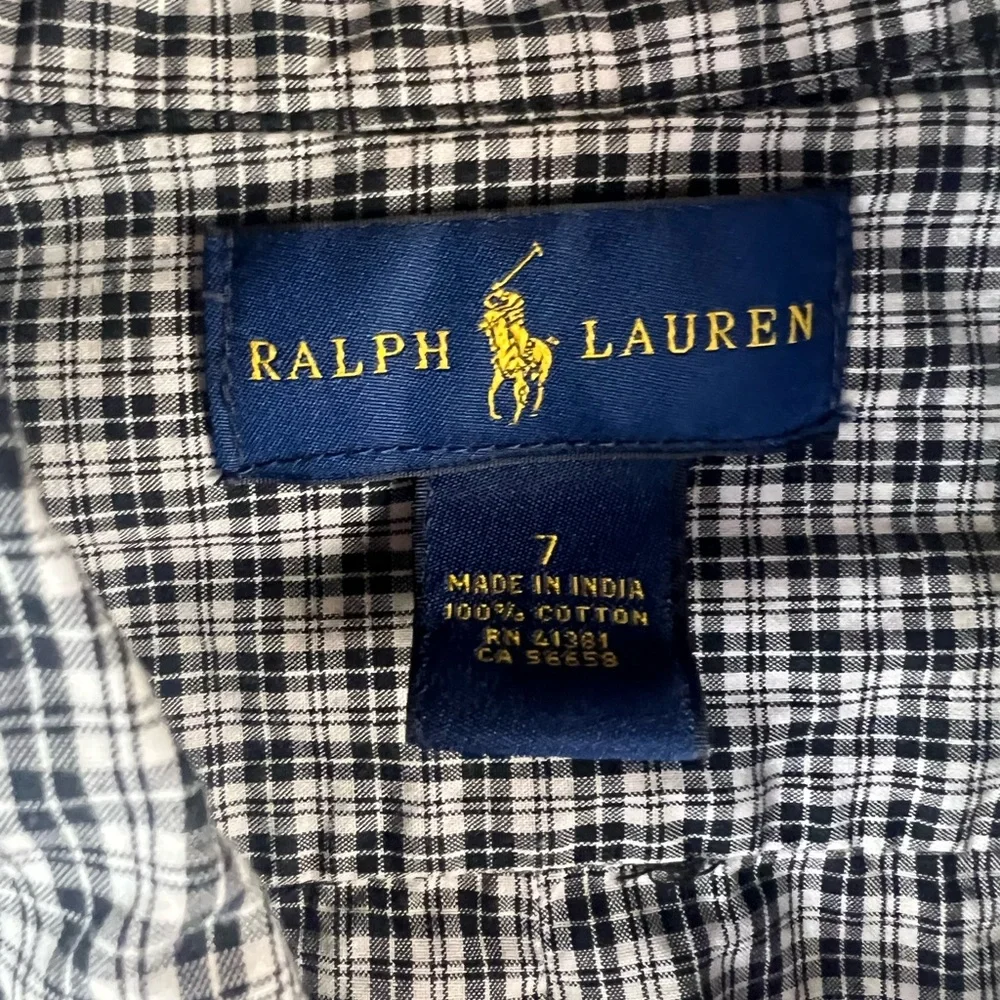 Ralph Lauren Plaid Button Down Shirt, 7